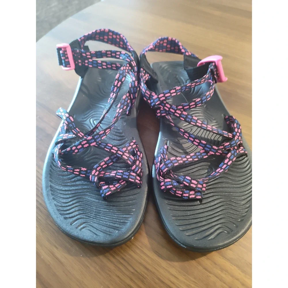 Chaco Womens Z Cloud 2 Sandals Pink Blue Black Strappy Athletic Hiking Size 7